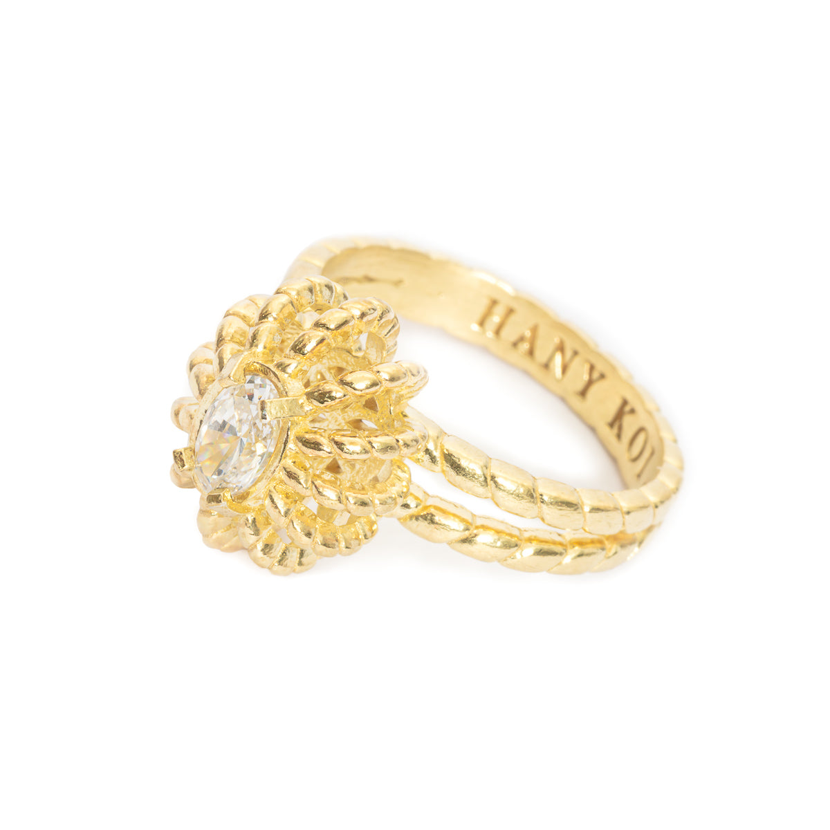 Baroque Golden Sun Ring | Radiant and Elegant Jewelry