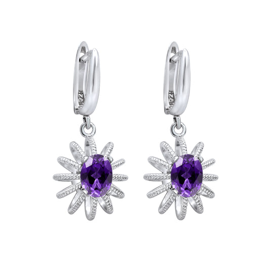 Baroque Amethyst Earrings