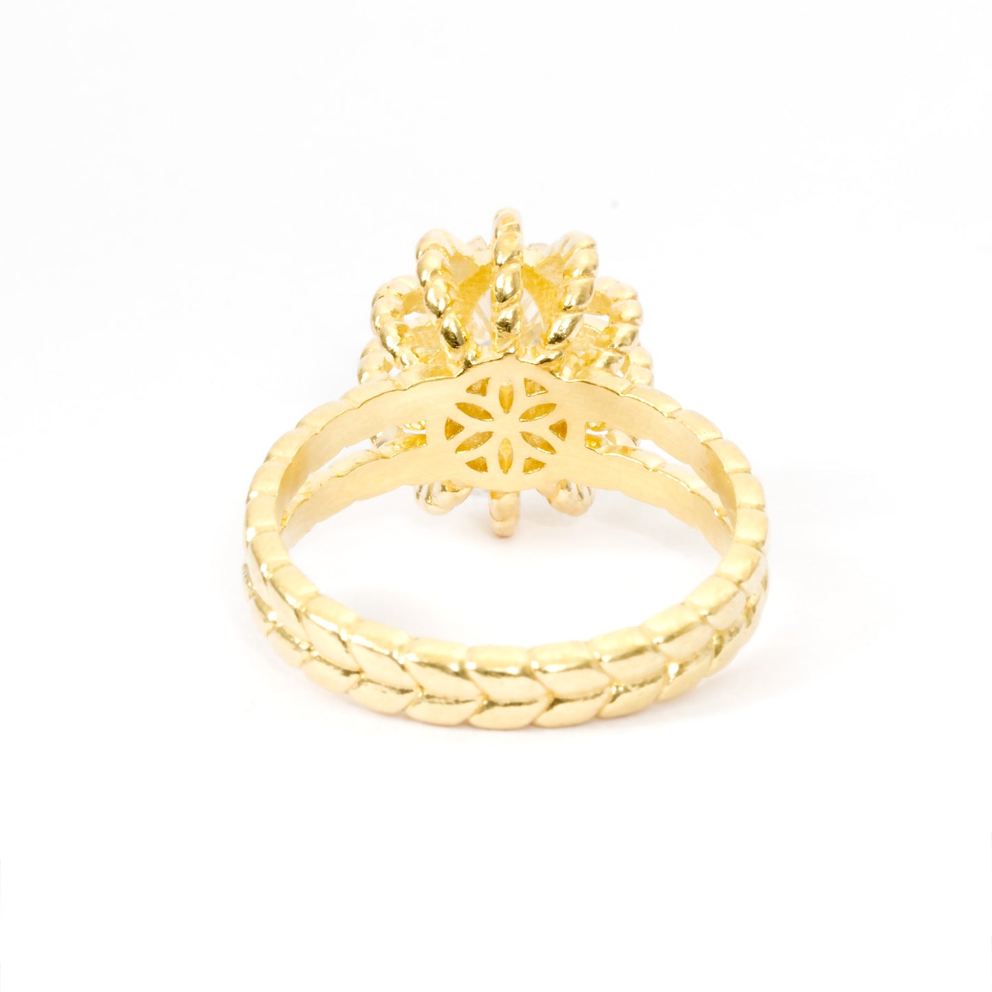 Baroque Golden Sun Ring | Radiant and Elegant Jewelry