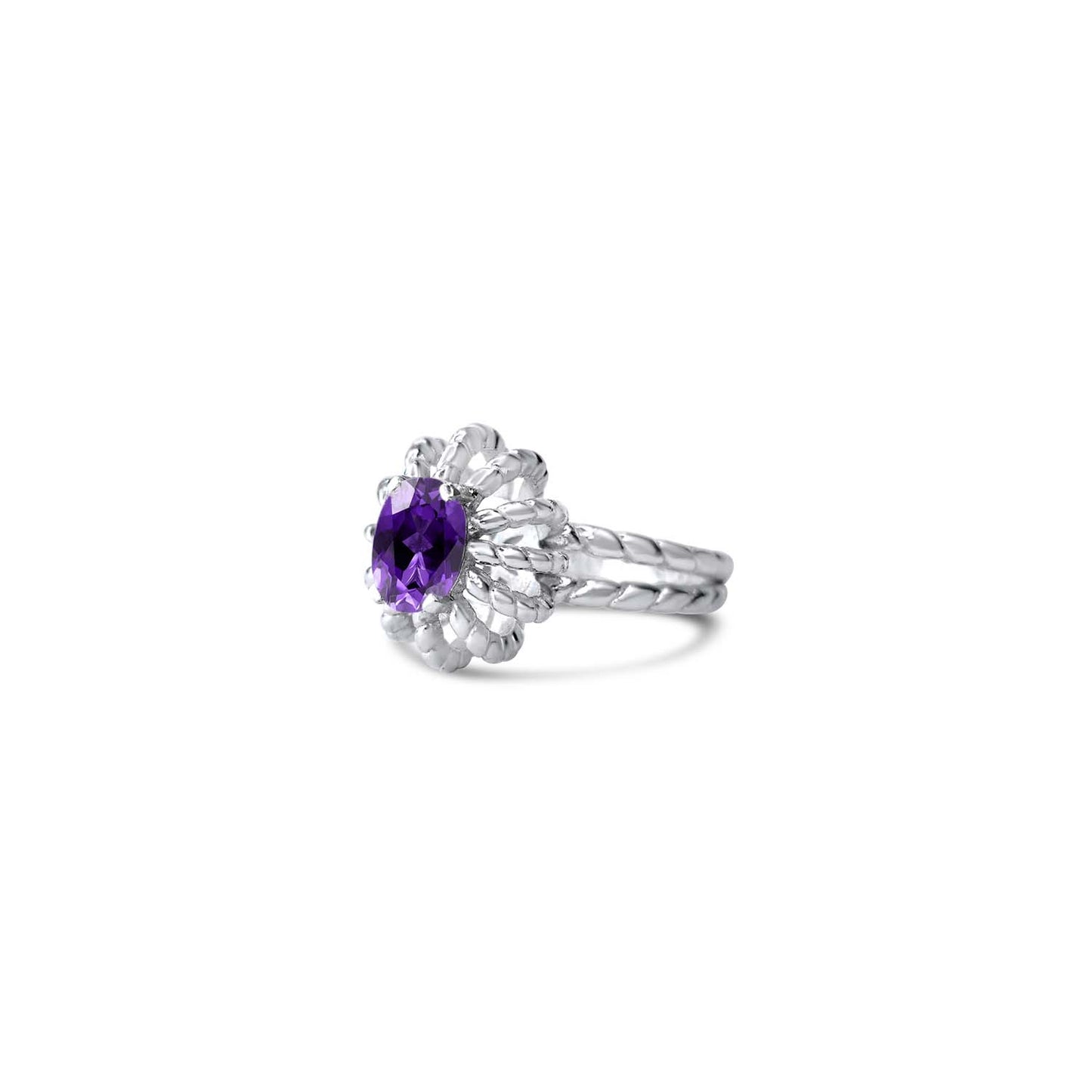 Amethyst Baroque Ring | Elegant Luxury Jewelry